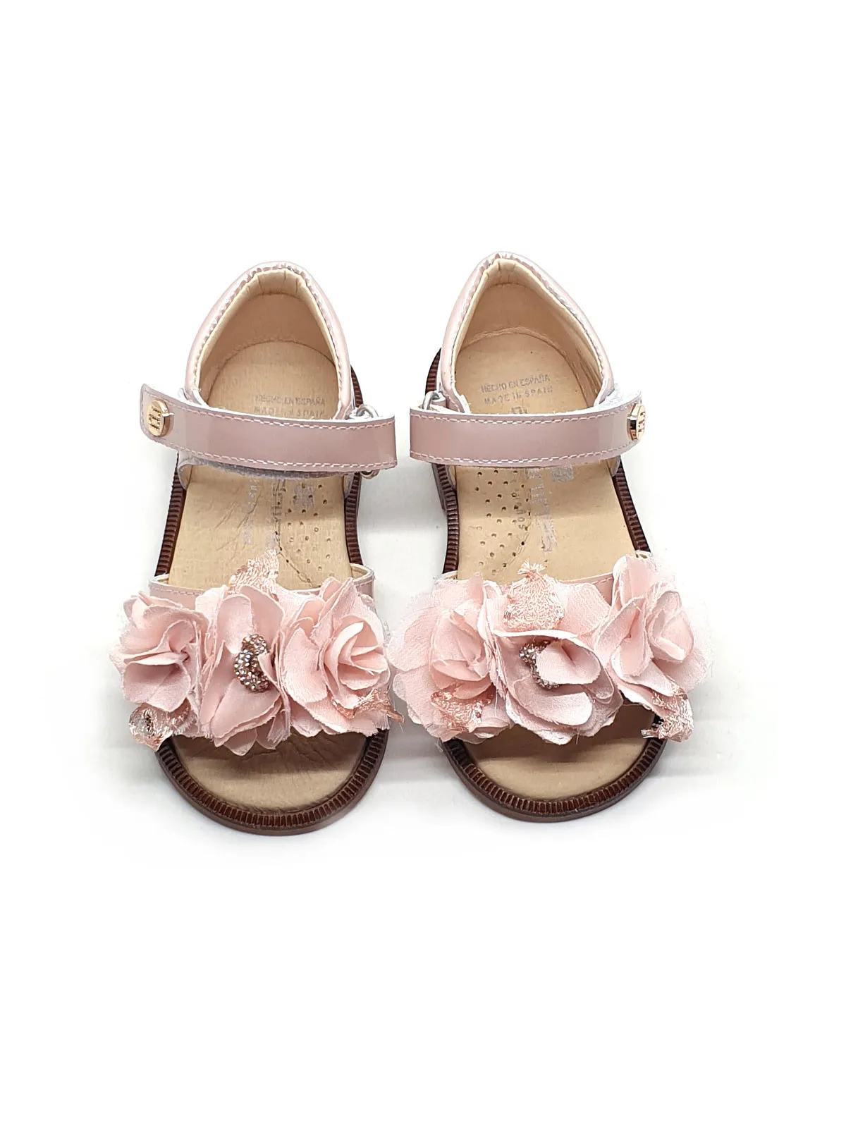 Andanines floral-appliqué leather sandals