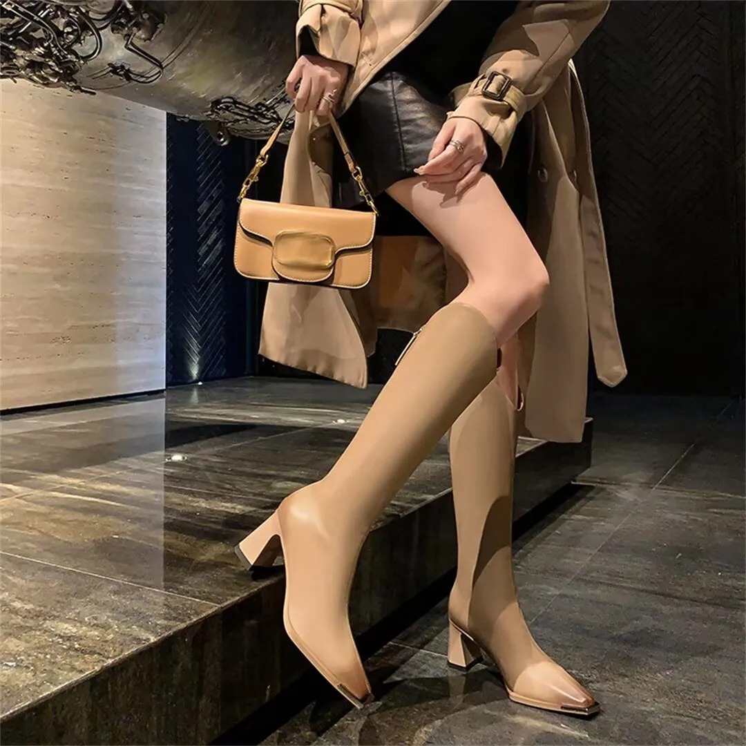 Bold Statement Long Leather Boots