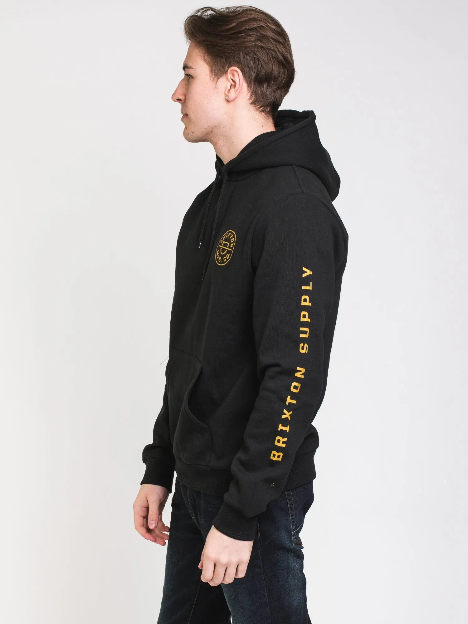 BRIXTON CREST PULLOVER HOODIE  - CLEARANCE