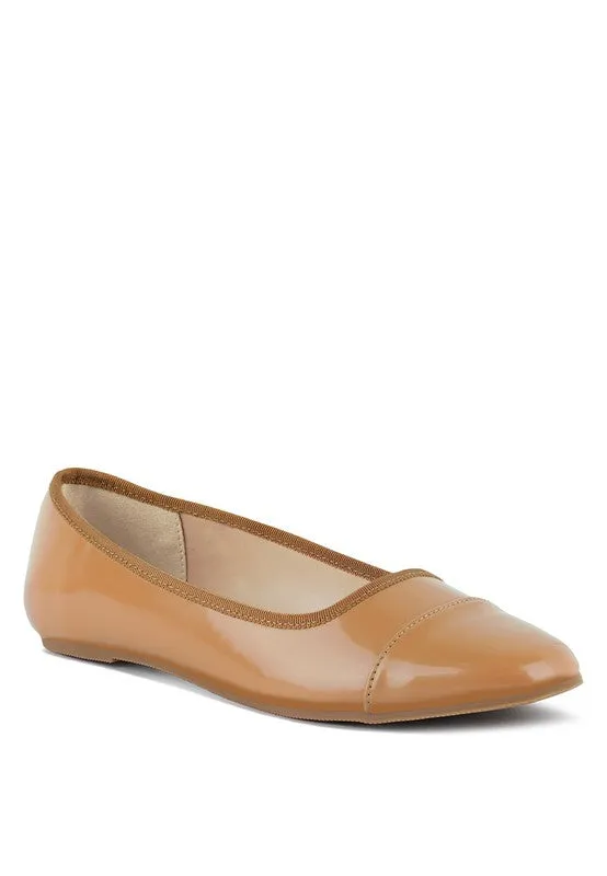 CAMELLA ROUND TOE BALLERINA FLAT SHOES