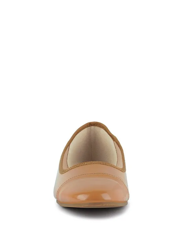 CAMELLA ROUND TOE BALLERINA FLAT SHOES