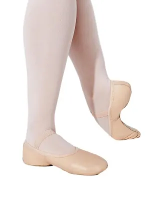 CAPEZIO LILY CHILDRENS PINK LEATHER BALLET SHOE