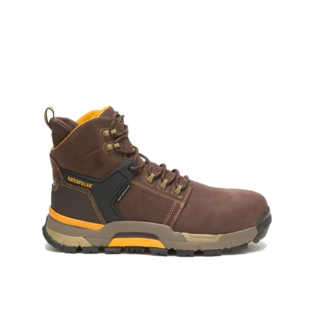 CATERPILLAR P91230-W CAT EDGE WP NT MN'S (Wide) Coffee Bean Leather Work Boots