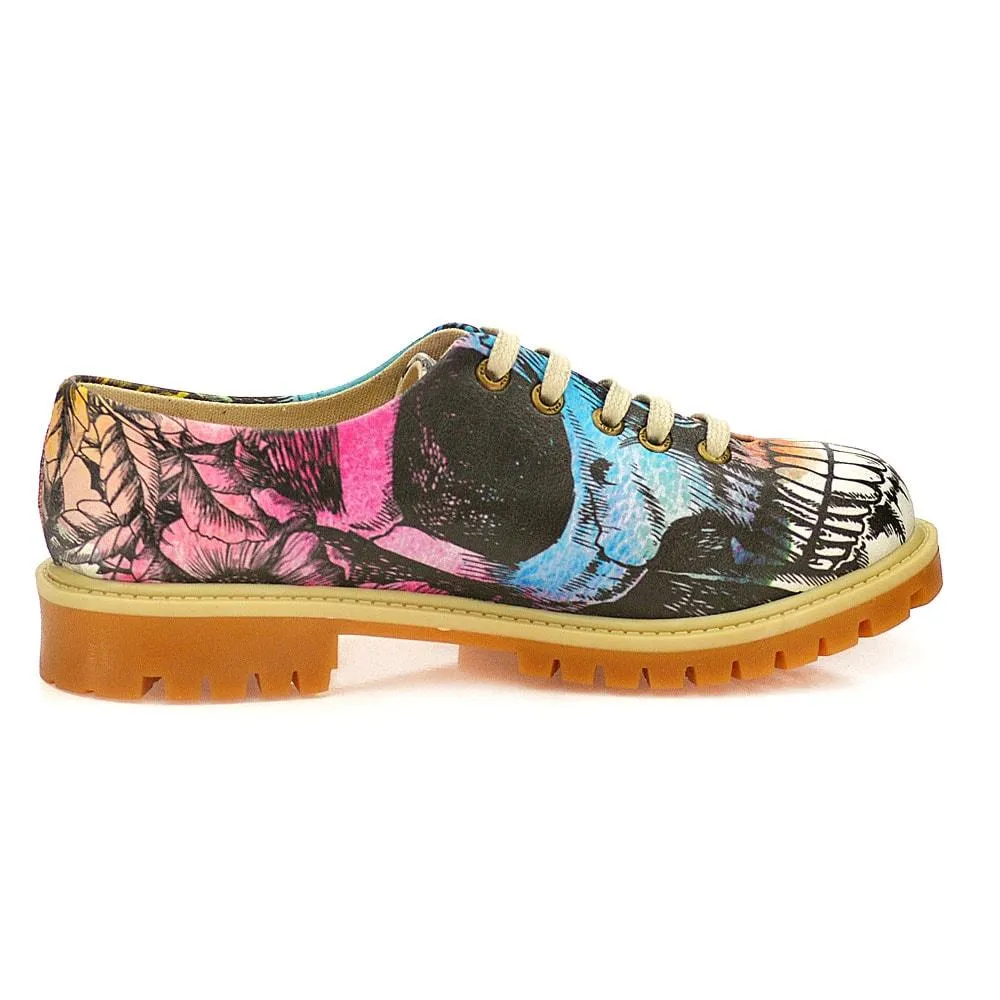 Colored Skull Oxford Shoes WTMK6515