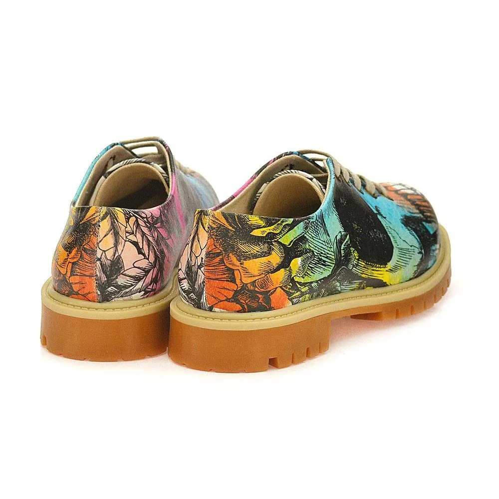 Colored Skull Oxford Shoes WTMK6515