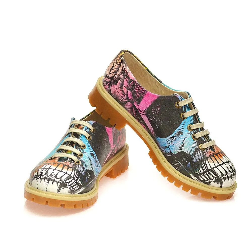 Colored Skull Oxford Shoes WTMK6515