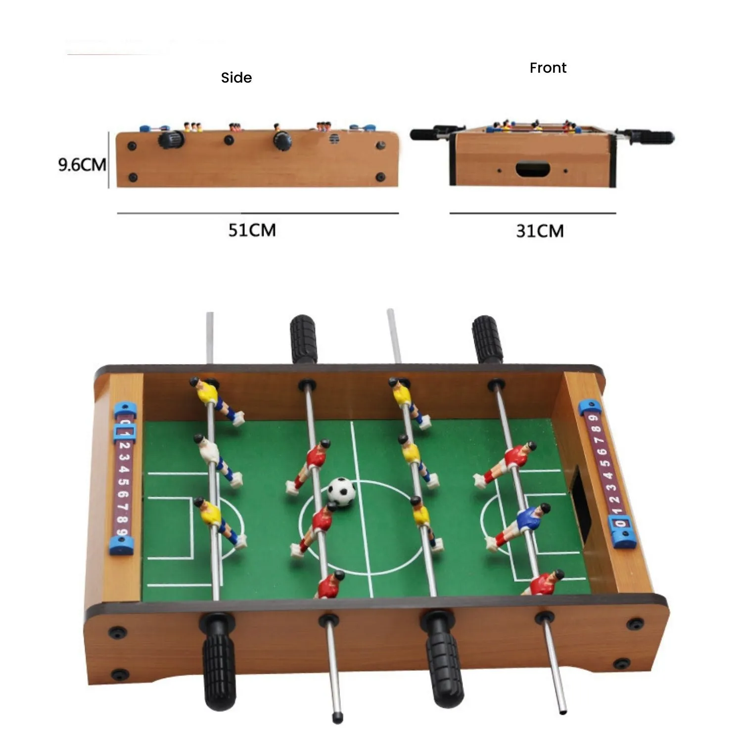 Compact Tabletop Football Game with Realistic Gameplay