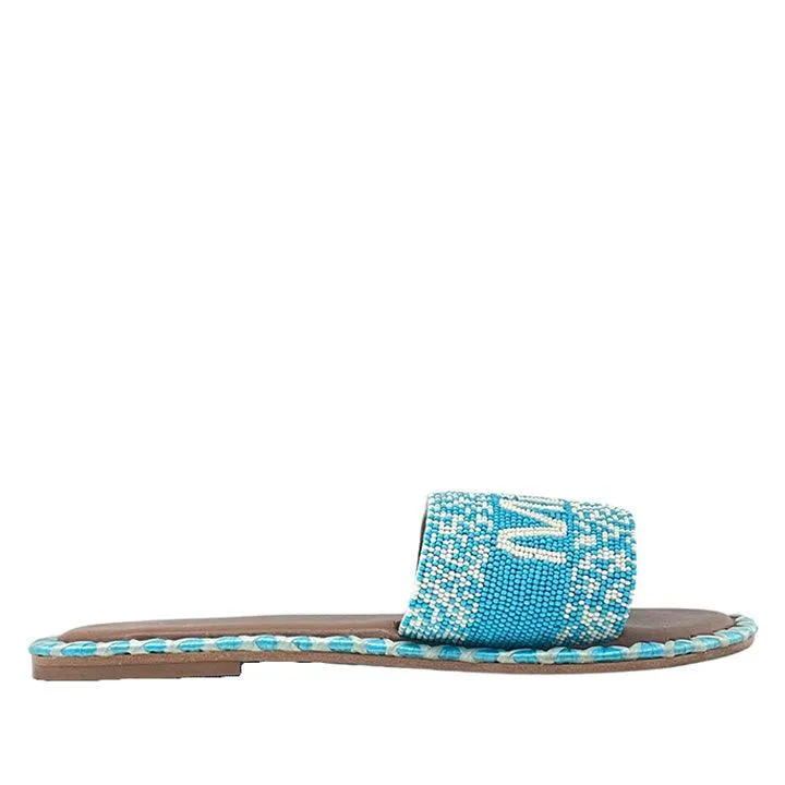 DE SIENA MIAMI BEADS POOL BLUE FLATS