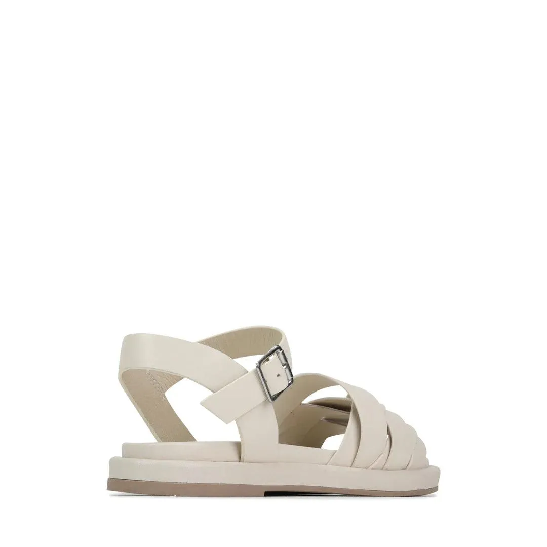 EOS Origami Sandal in Bone Leather