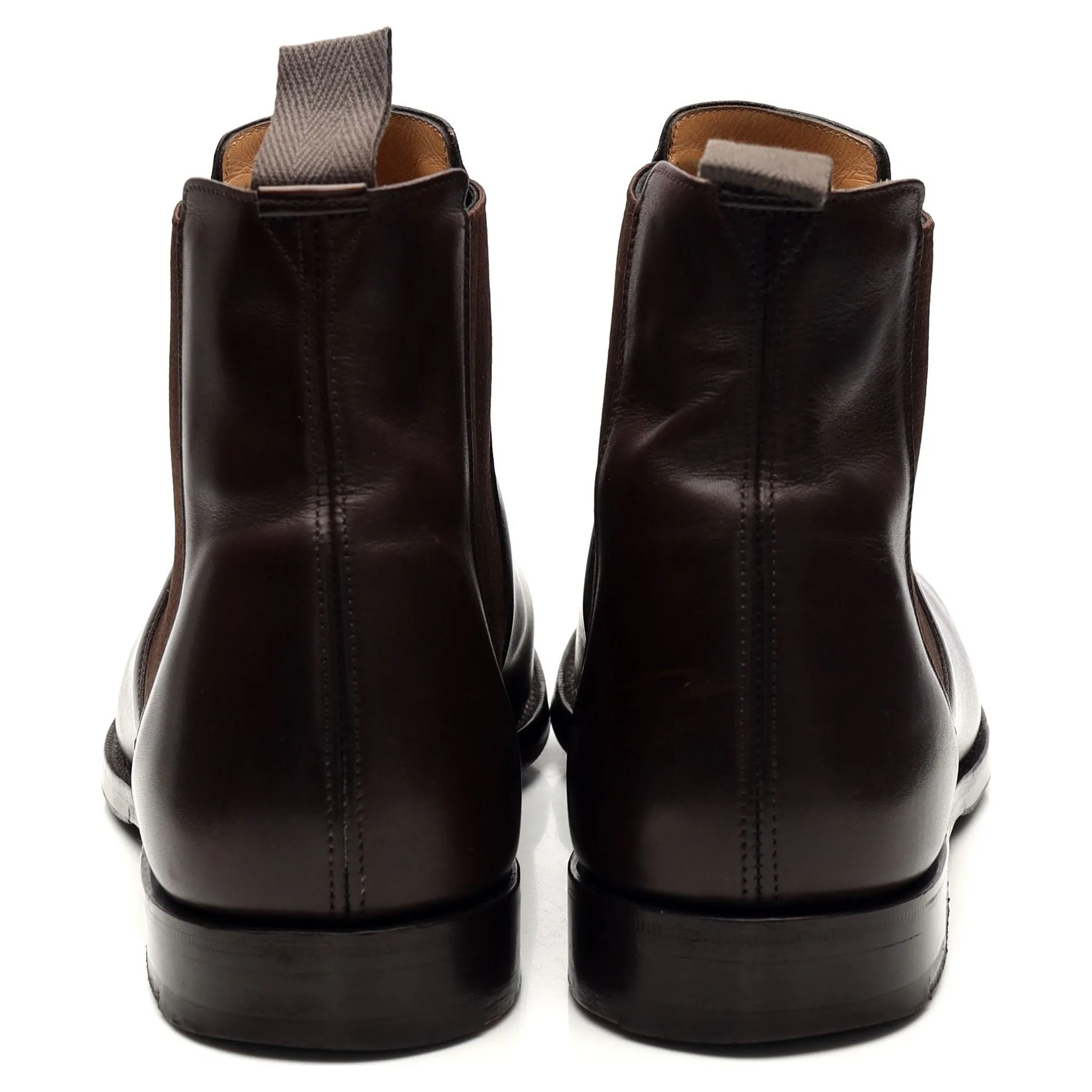 'Houston' Dark Brown Leather Chelsea Boots UK 9 G