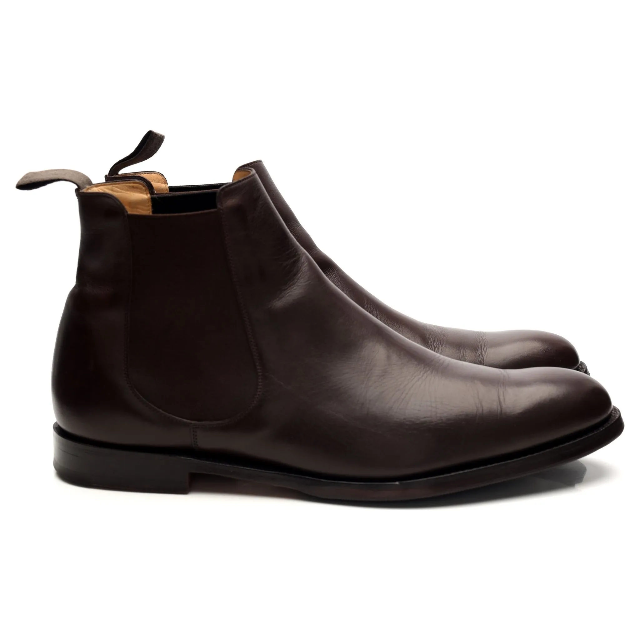 'Houston' Dark Brown Leather Chelsea Boots UK 9 G