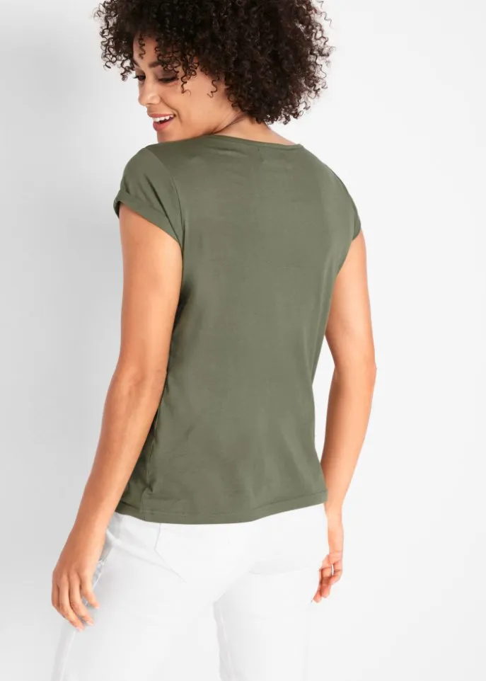 John Baner Jeanswear Short Sleeve Cotton Shirt, Green