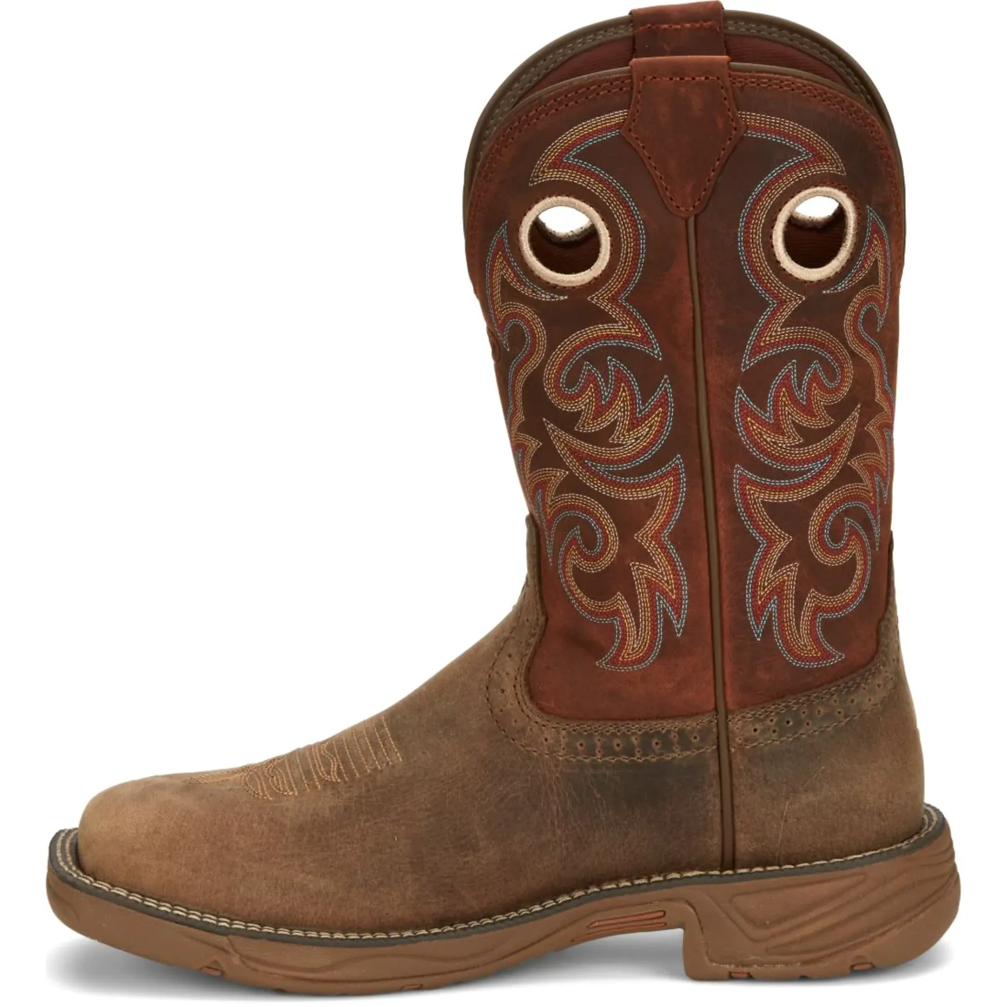 JUSTIN MEN'S RUSH WESTERN SQUARE TOE WESTERN BOOTS - SE7402