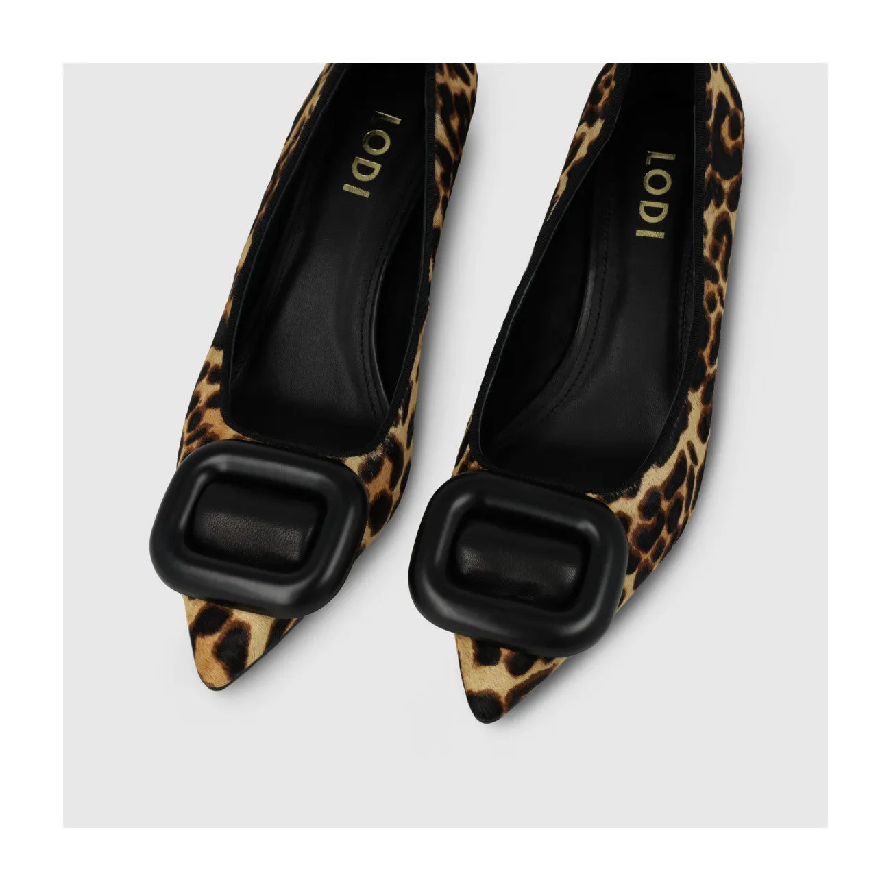 LODI TUC-P Leopard Print Court Shoe