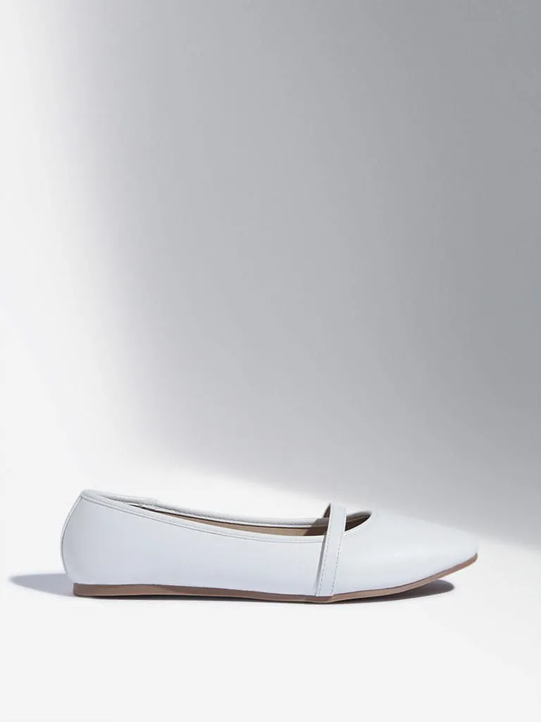 LUNA BLU White Mary Jane Shoes