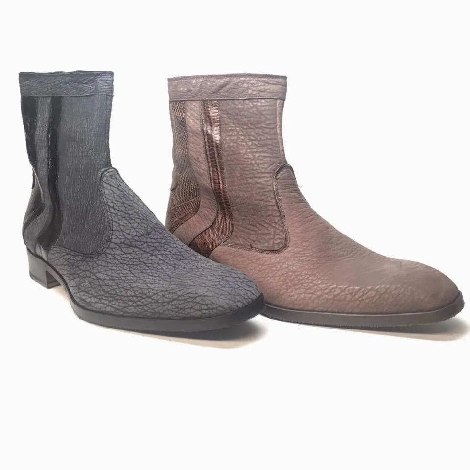 Mauri 2226 Sharkskin/Lizard Chelsea Boots