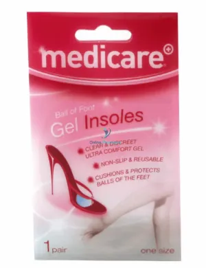 Medicare Gel Insoles- Prevent Foot Pain & Aches