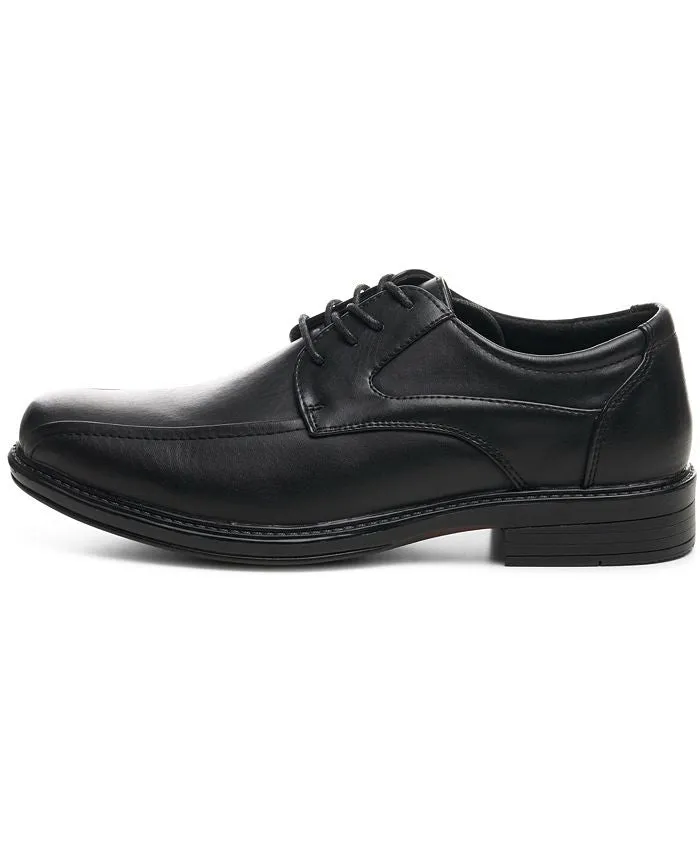 Men's Oxfords Alpine  Swiss, dress shoes with laces Alpine Swiss Leather Lined Baseball Loafers, Black