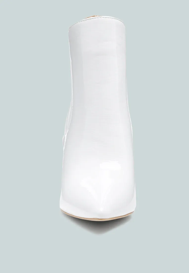 MOLINA High Heeled Chelsea Boot In White