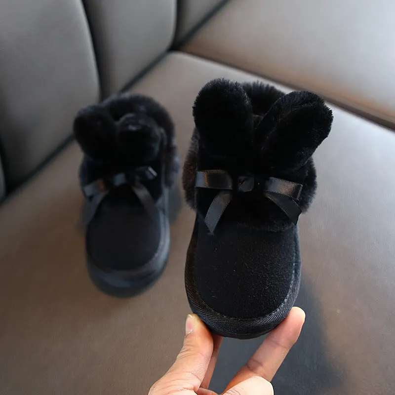 New Girls' Plush And Thick Warm Boots In Winter