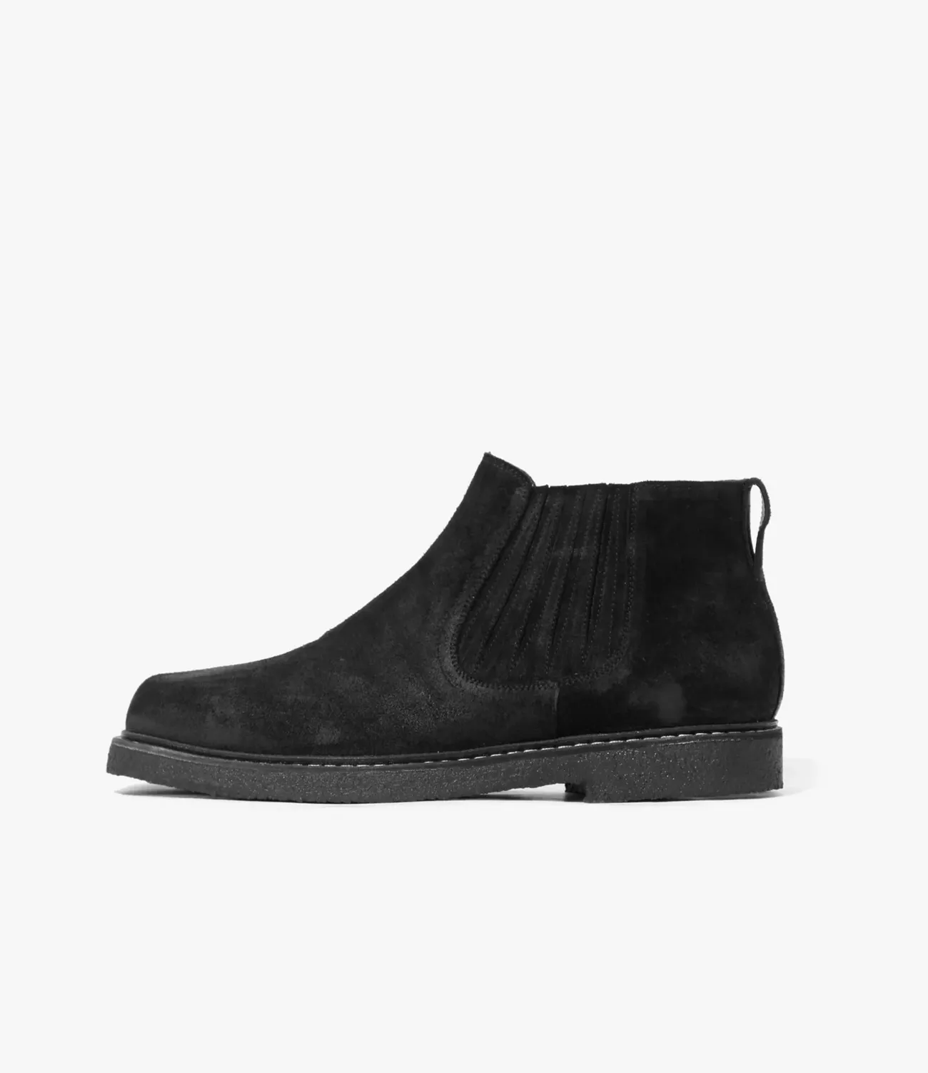 Norwegian Welt Chelsea Boot – Black Rough Out