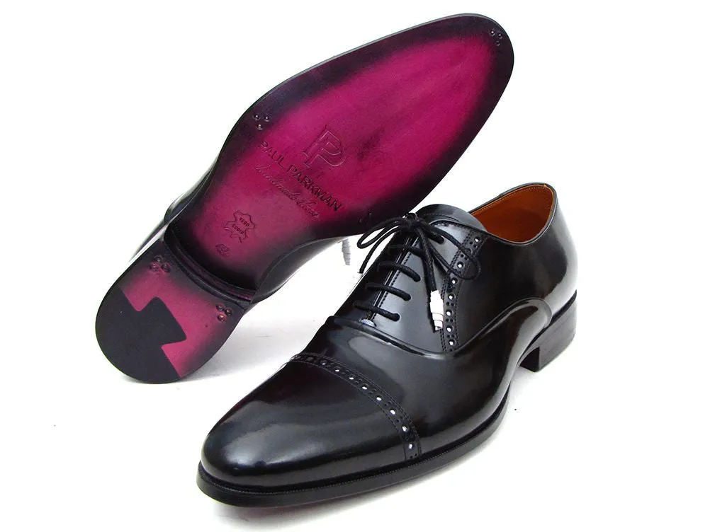 Paul Parkman Men's Captoe Oxfords Black Dress Shoes