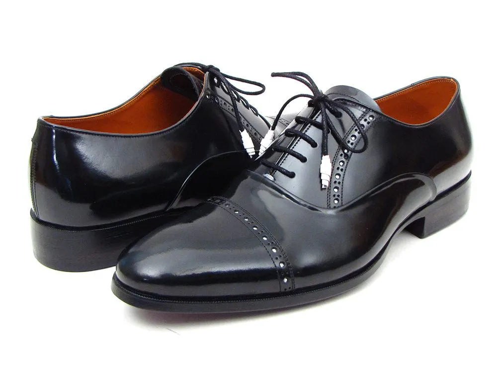 Paul Parkman Men's Captoe Oxfords Black Dress Shoes