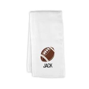 Personalized Football Emoji Burp Cloth