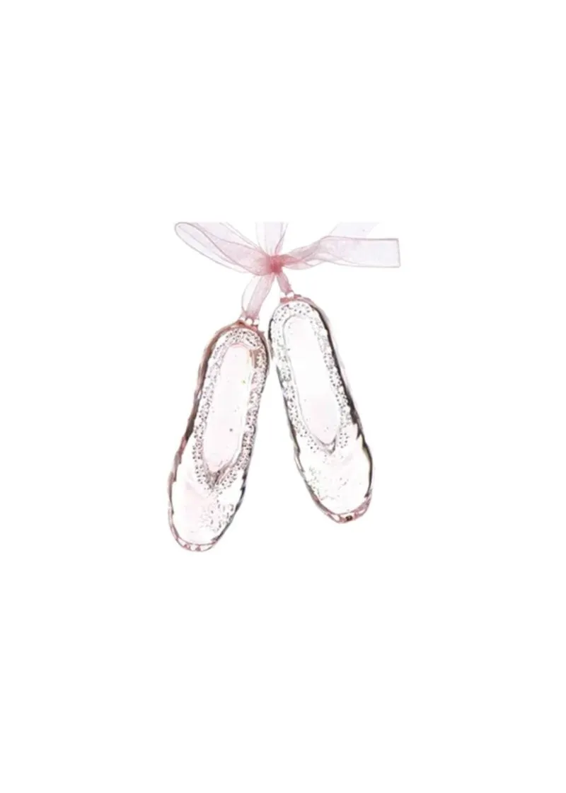 Pink Ballet Shoes Acrylic Ornament (4")