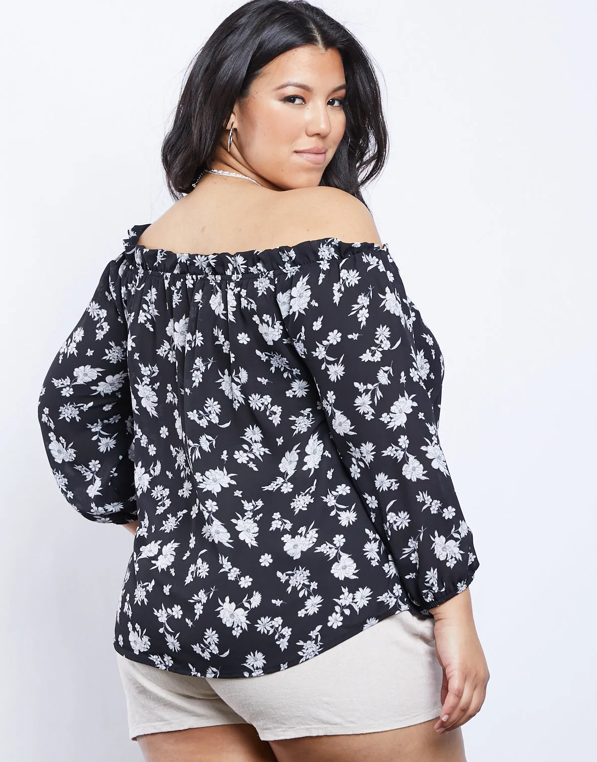 Plus Size Cassandra Floral Top