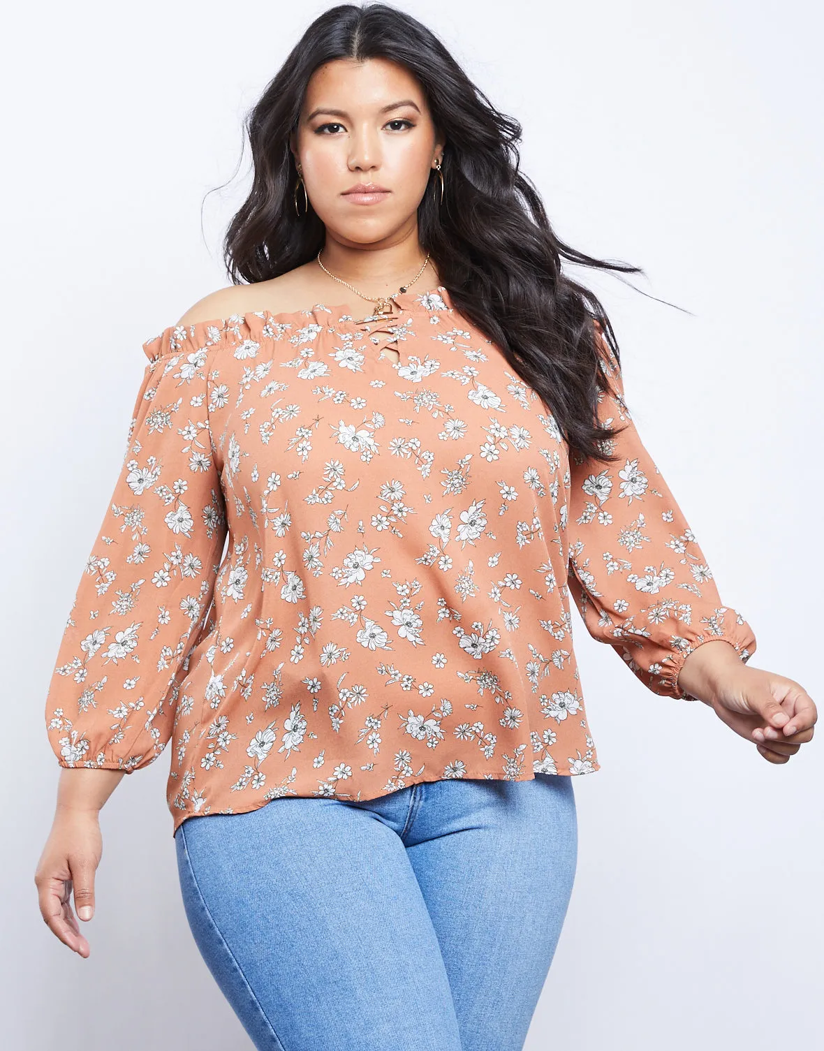 Plus Size Cassandra Floral Top