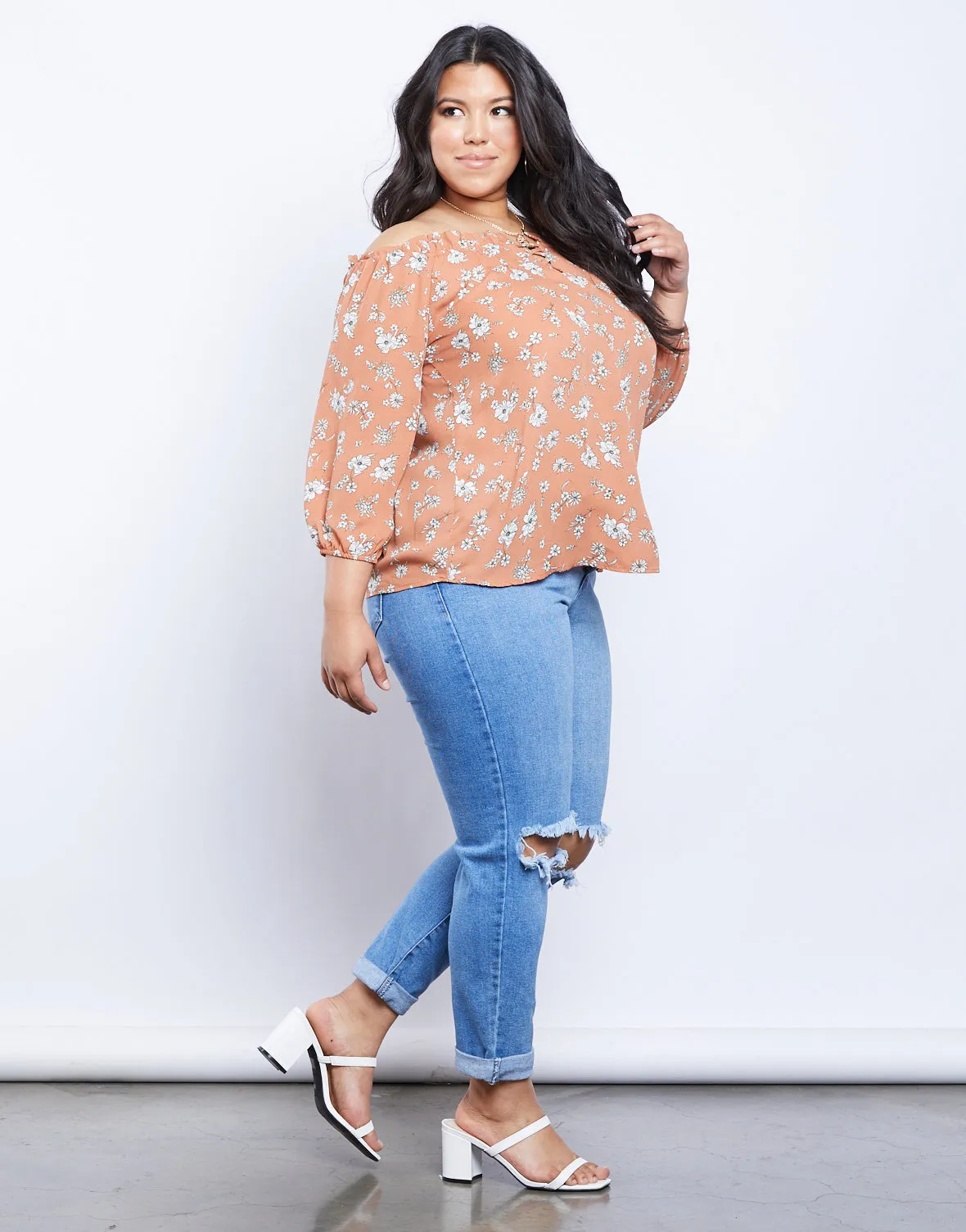 Plus Size Cassandra Floral Top