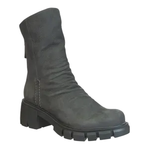 PROTOCOL in GREY Heeled Mid Shaft Boots