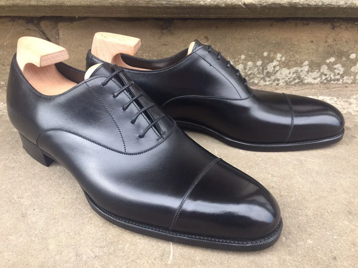 "Oxford" in Black Calf - GG06