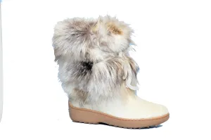 Regina Imports | Volpe | Short Black Tip Fox Fur Boots | Women's