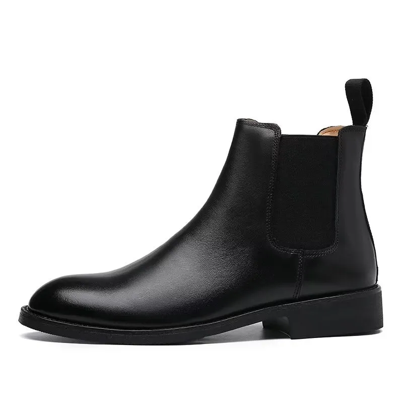 RomaLuxe Pointed Toe Chelsea Boots