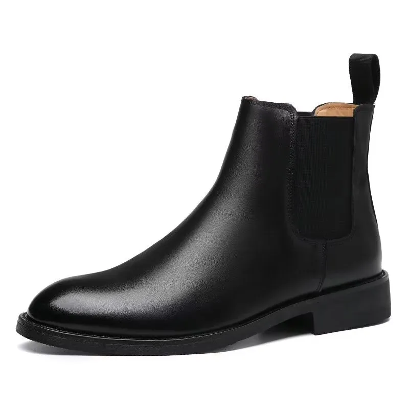 RomaLuxe Pointed Toe Chelsea Boots