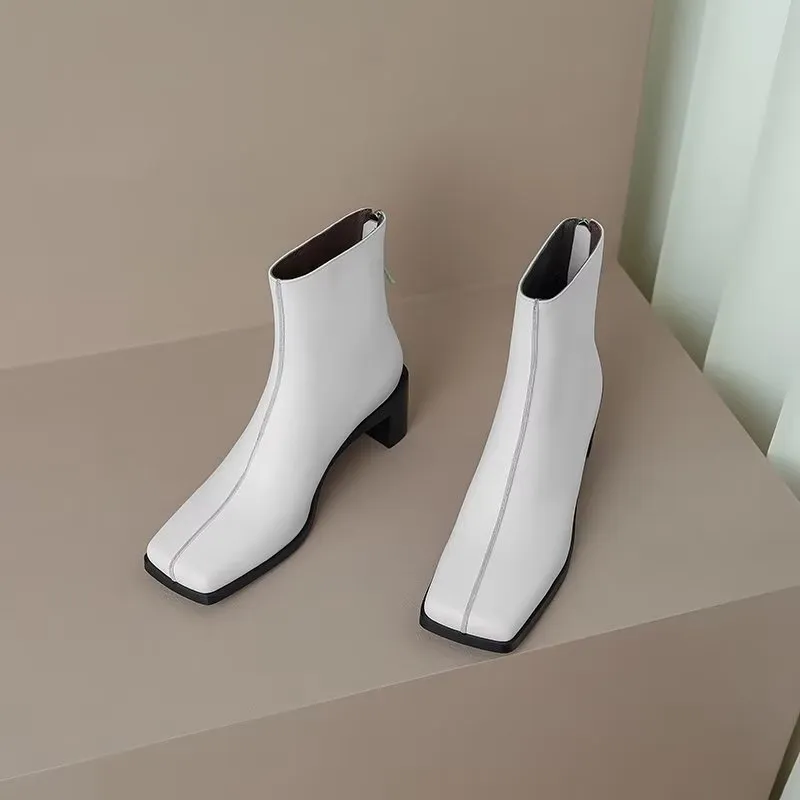 SheepskinLuxe Chic Pointed Toe High Heeled Boots