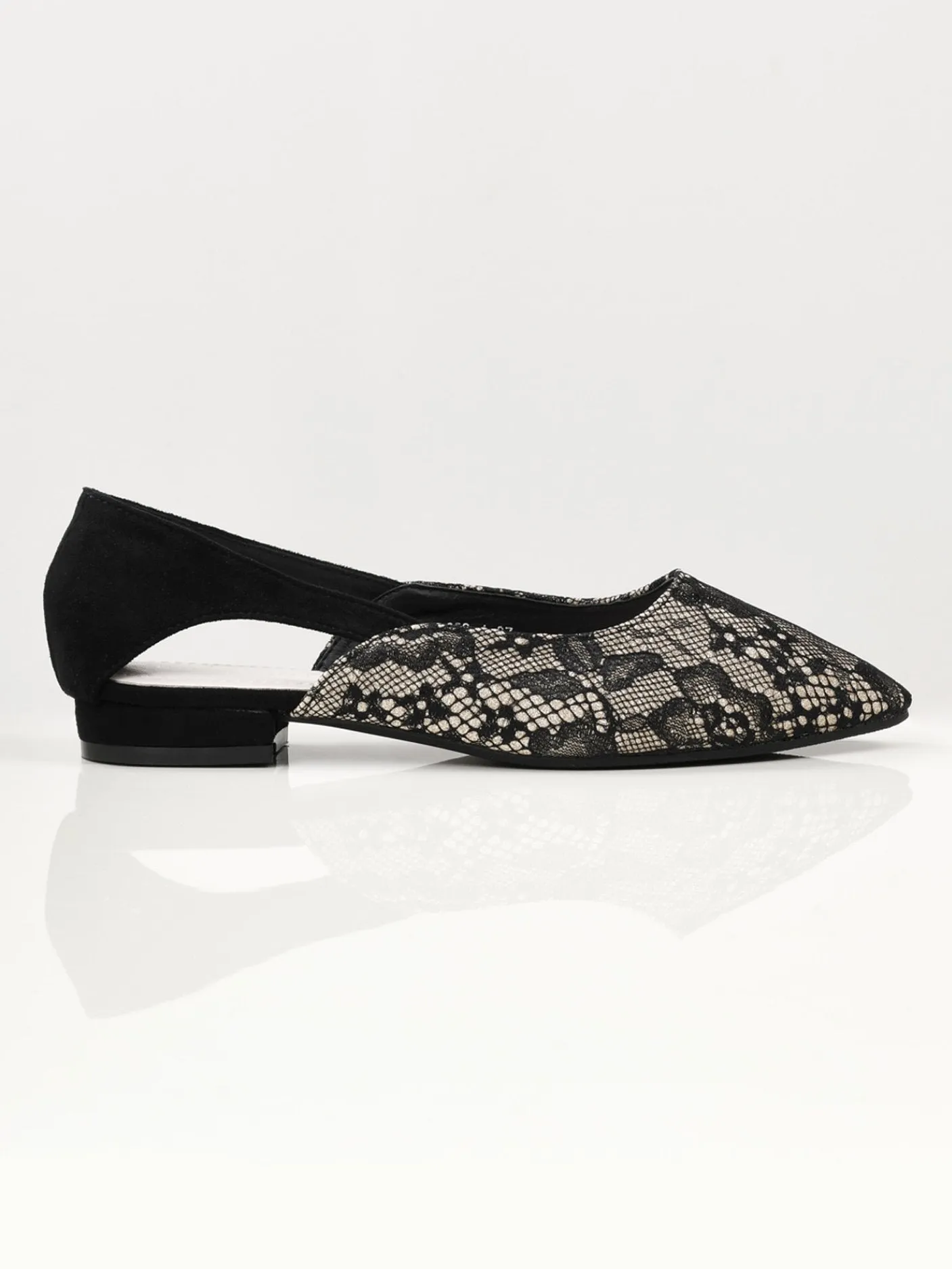 Shimmer Net Shoes - Black