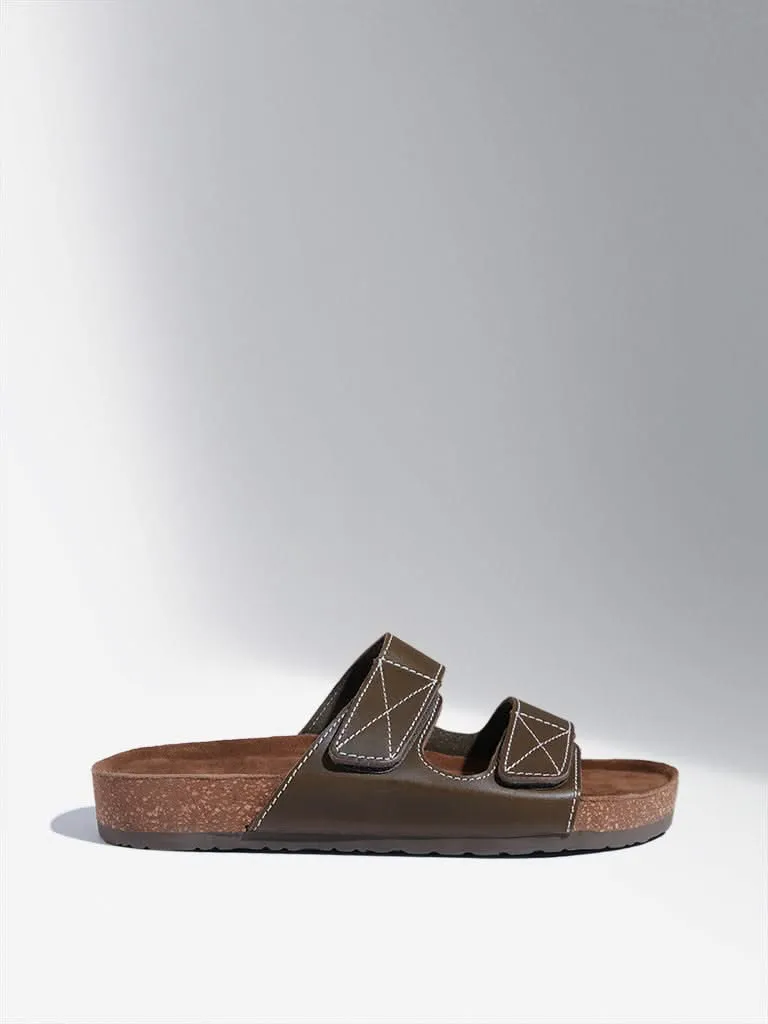 SOLEPLAY Olive Double Band Strap Comfort Sandals