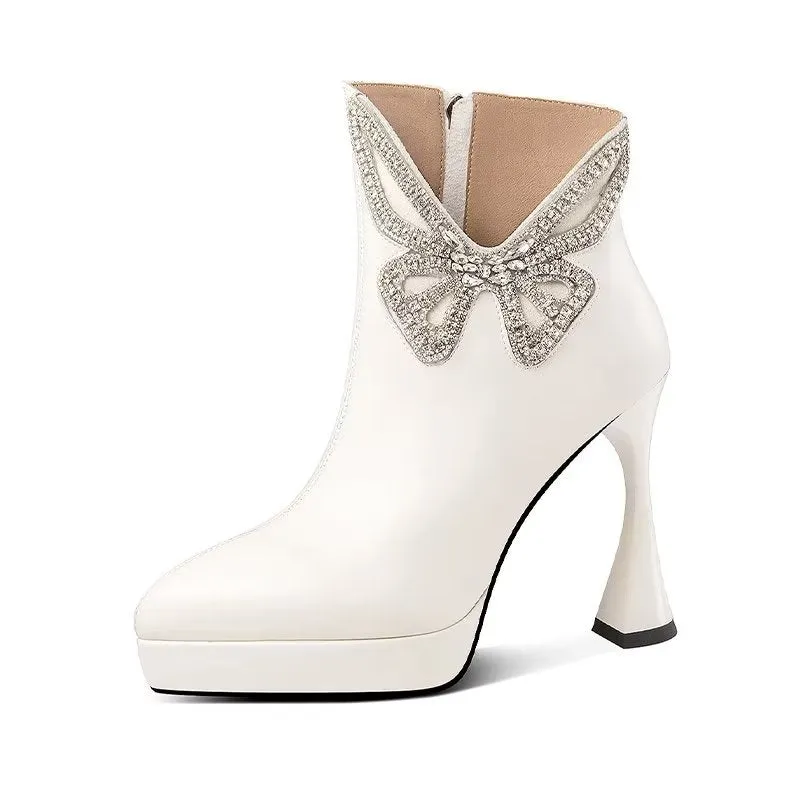 SophiLeather Chic Heeled Boots