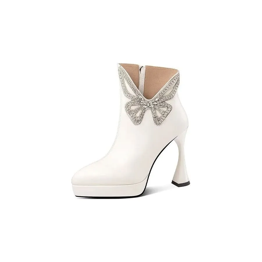 SophiLeather Chic Heeled Boots