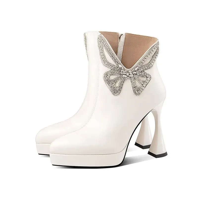 SophiLeather Chic Heeled Boots