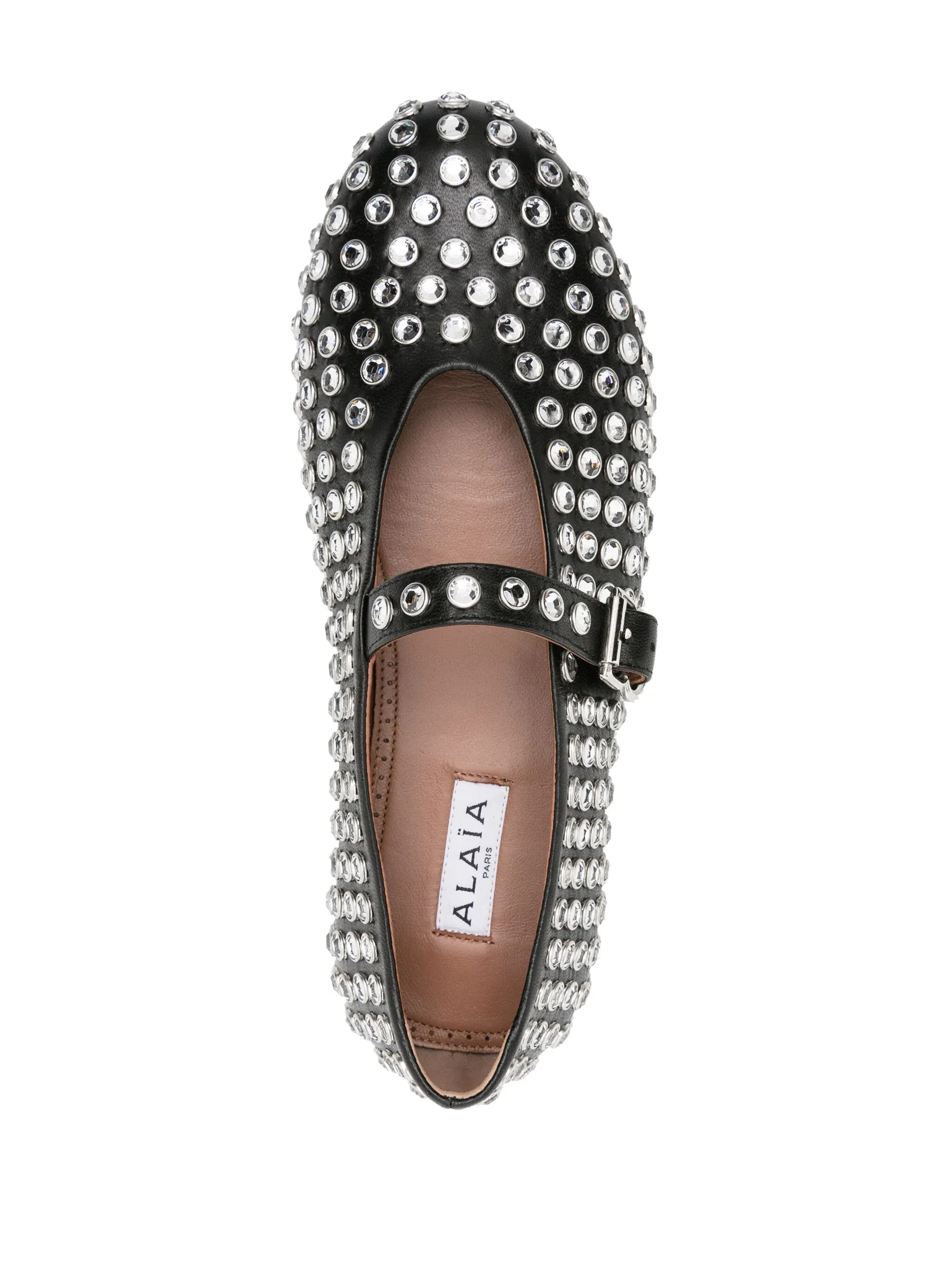 Strass Lambskin Ballet Flats