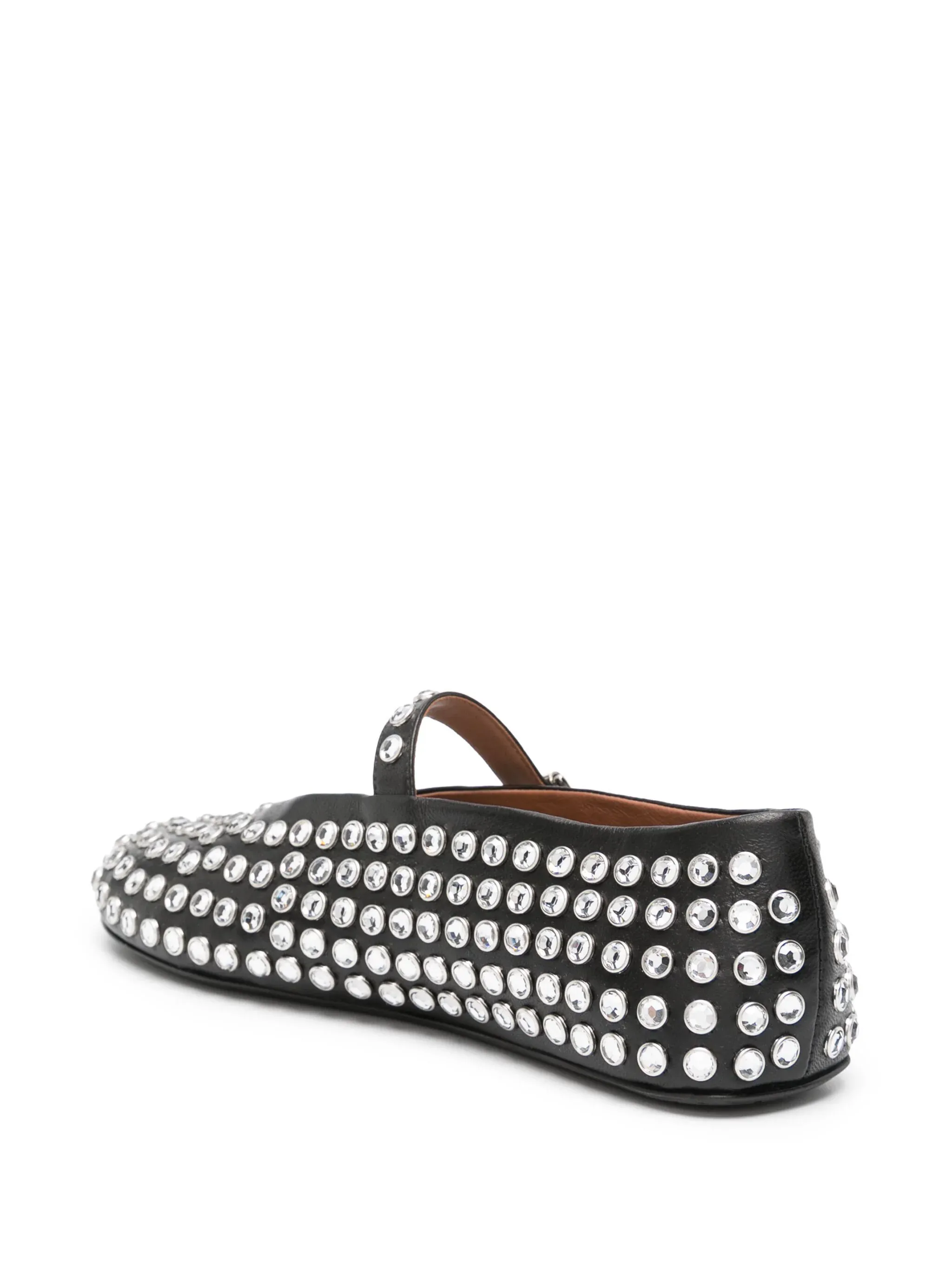 Strass Lambskin Ballet Flats