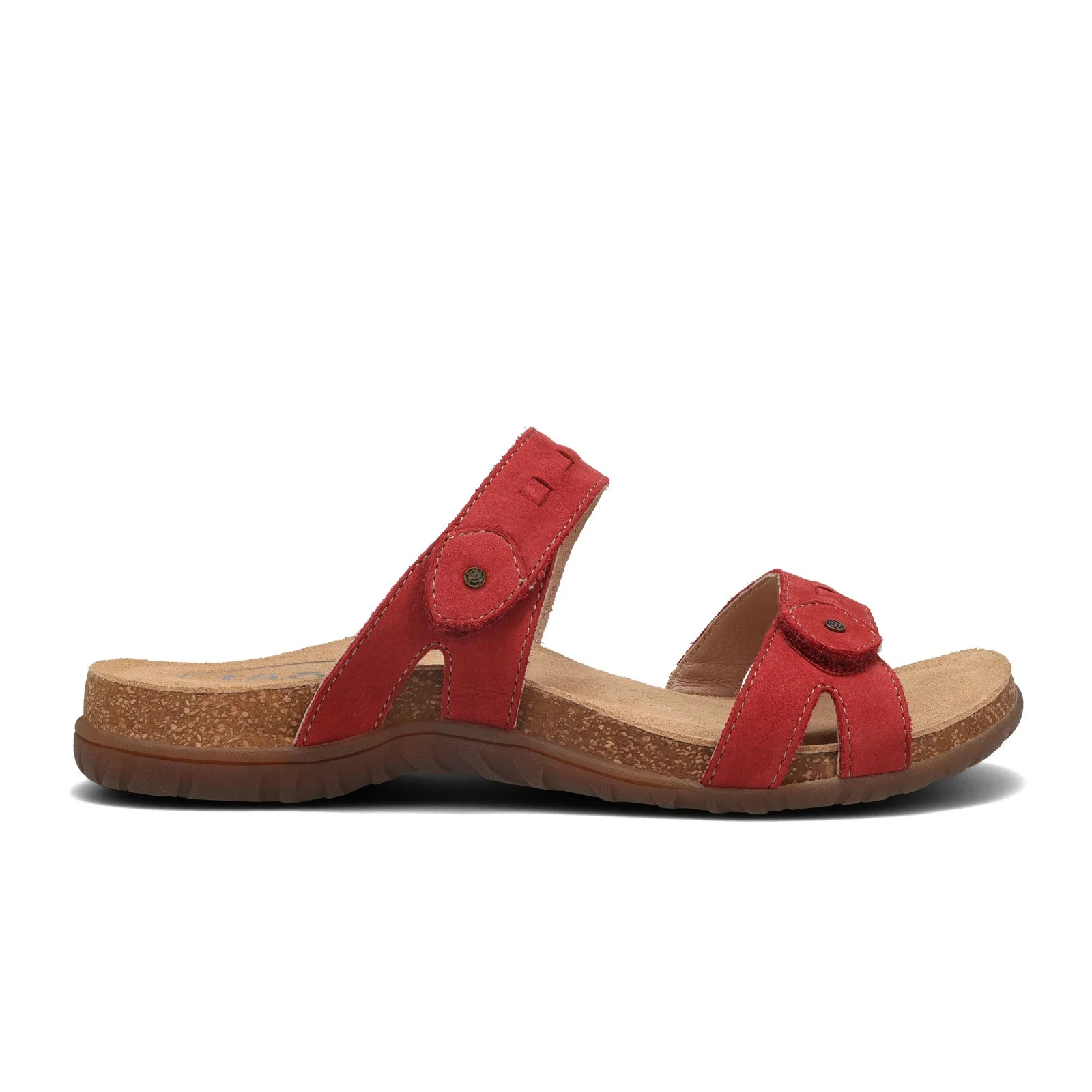 Taos Bandalero Slide Sandal (Women) - Red Nubuck