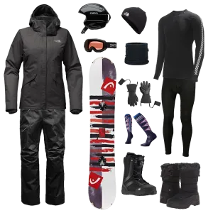 The North Face The Works Package w/ Bibs - Women's Snowboard