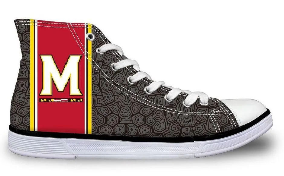 UMD "M" Logo and Turtle Shell Hightop / Shoes