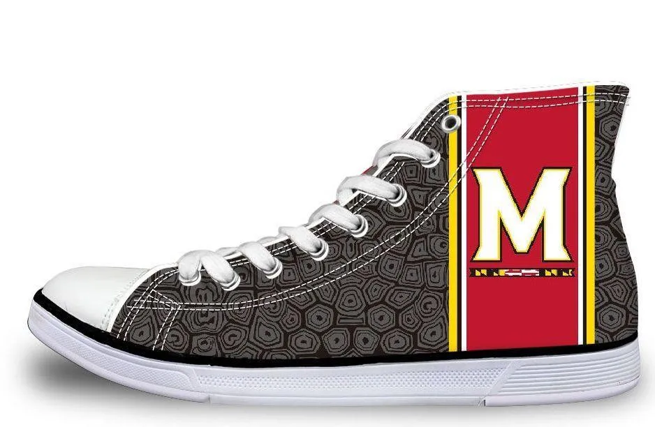 UMD "M" Logo and Turtle Shell Hightop / Shoes