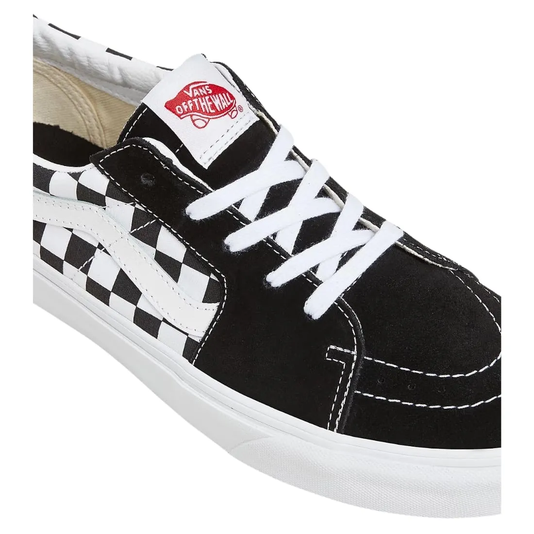 Vans Sk8-Low Checkerboard Shoes - Black Checkerboard